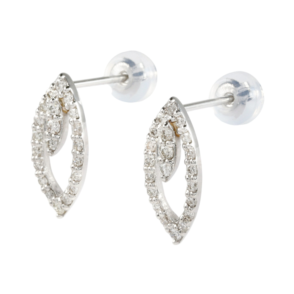 プラチナ900 ダイヤモンド ピアス J402757 | ユキザキセレクトジュエリー