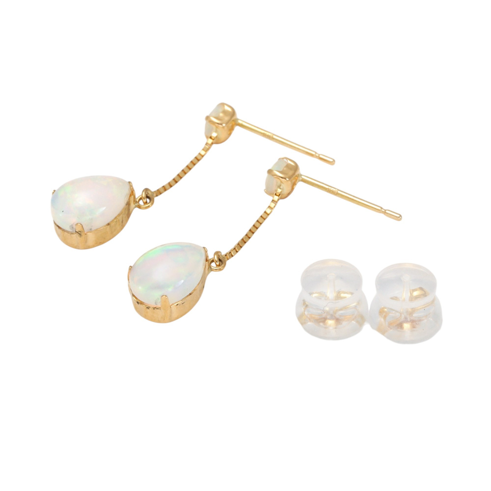 K18イエローゴールド オパール ピアス J403337 | ユキザキセレクト