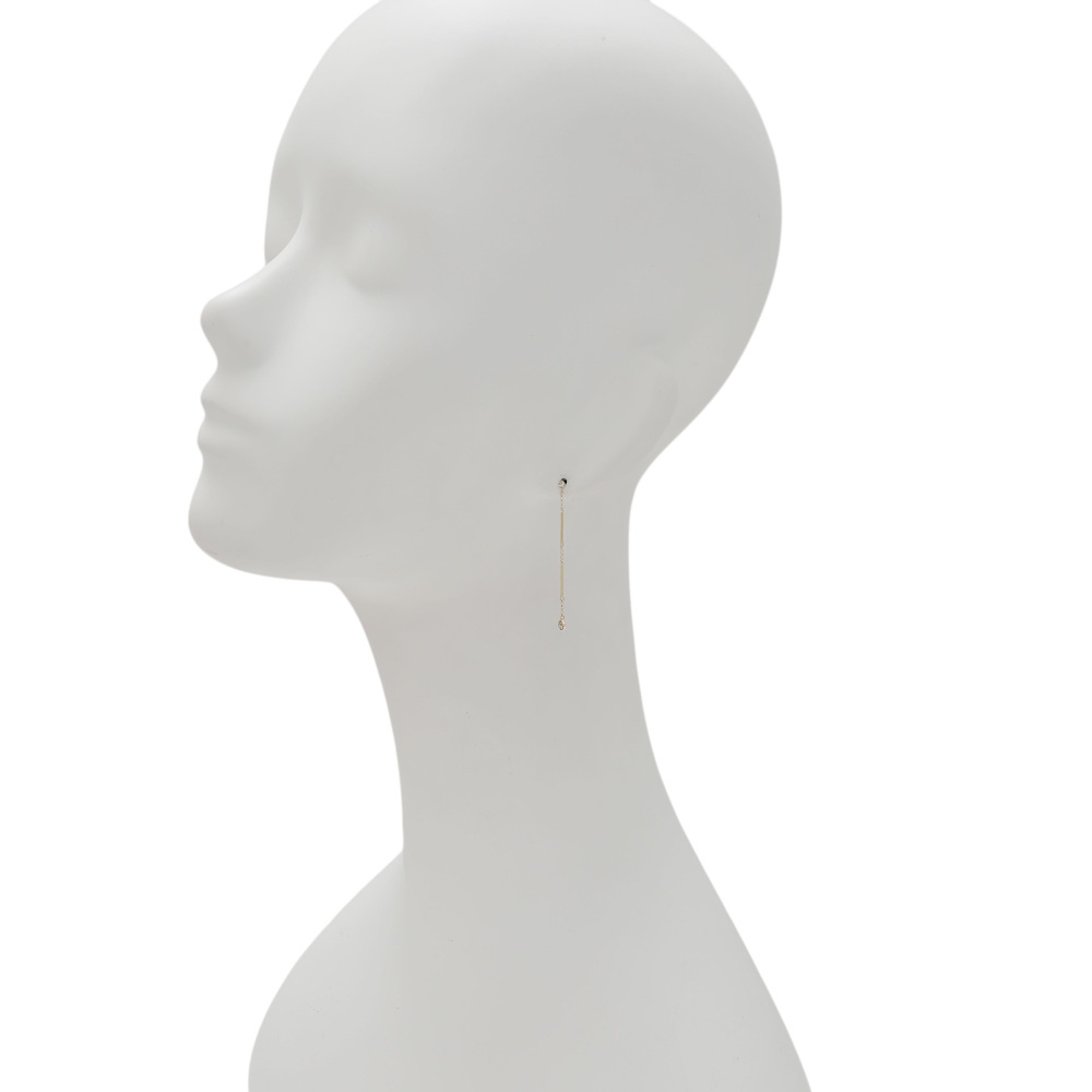 K18イエローゴールド ダイヤモンド ピアス J403346 | ユキザキセレクト