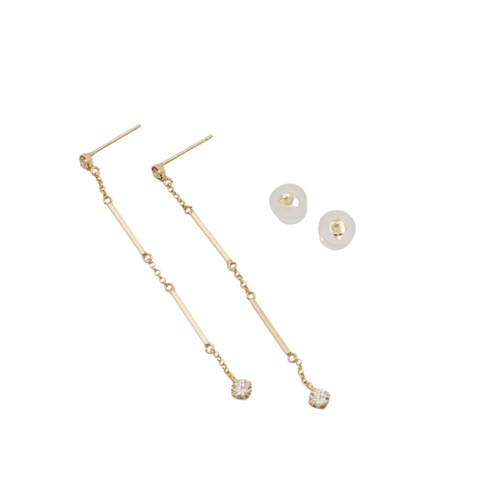 K18イエローゴールド ダイヤモンド ピアス J403346 | ユキザキセレクト