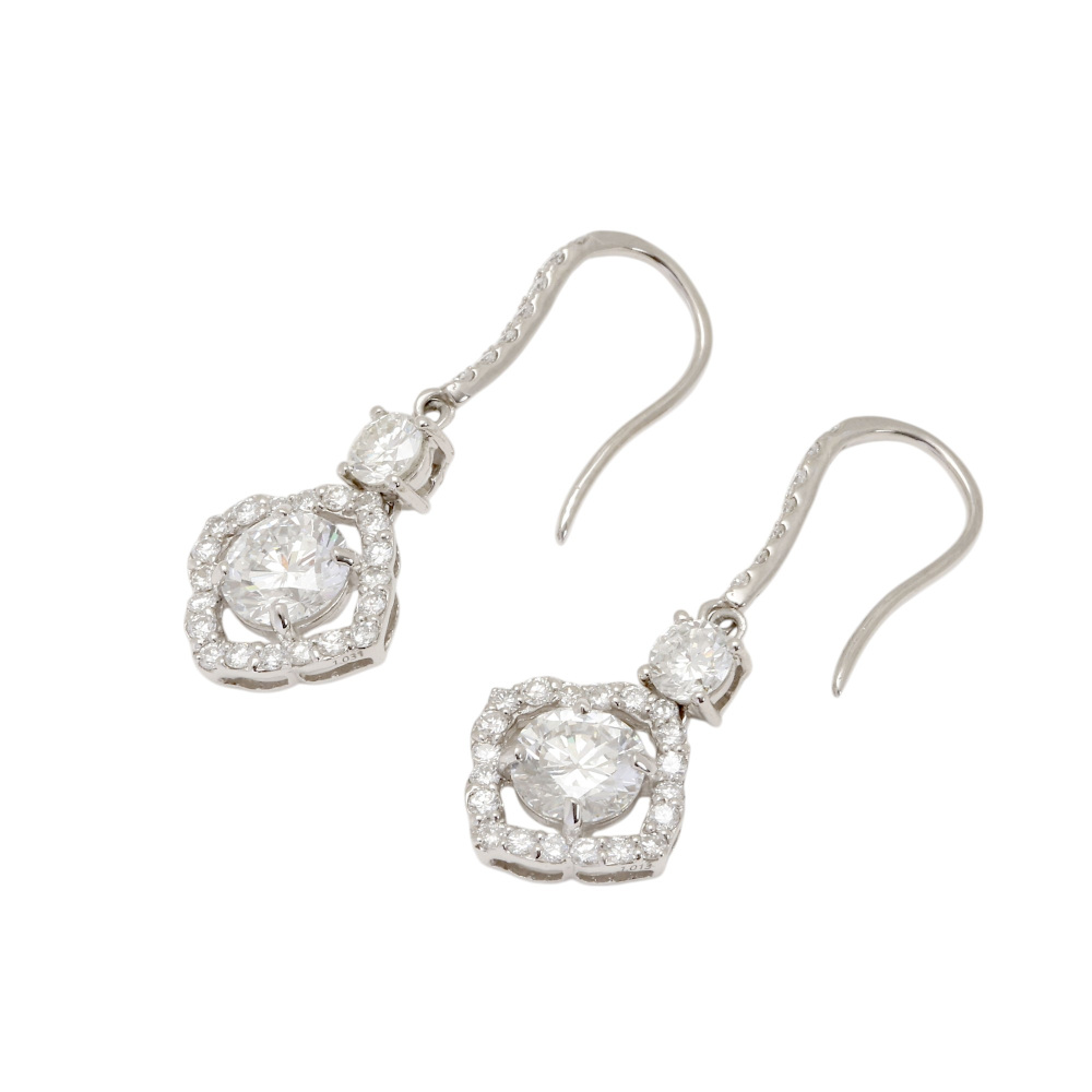 プラチナ　ダイヤピアス　宝石　ジュエリー　ダイヤモンド　ピアス プラチナ900 ダイヤモンド ピアス J405023 | ユキザキセレクトジュエリー