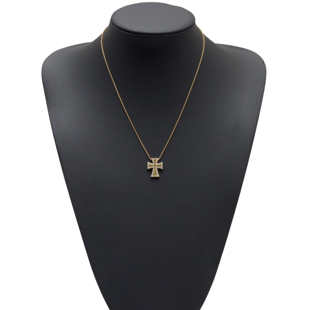 新品] ユキザキセレクトジュエリー クロス W50347YG ネックレス