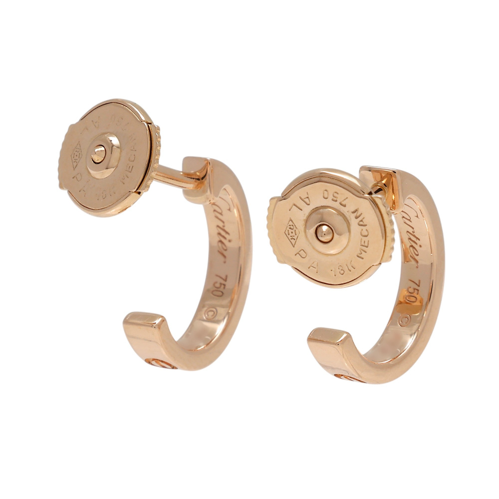 中古] カルティエ ラブ フープ SM B8029000 ピアス J405695