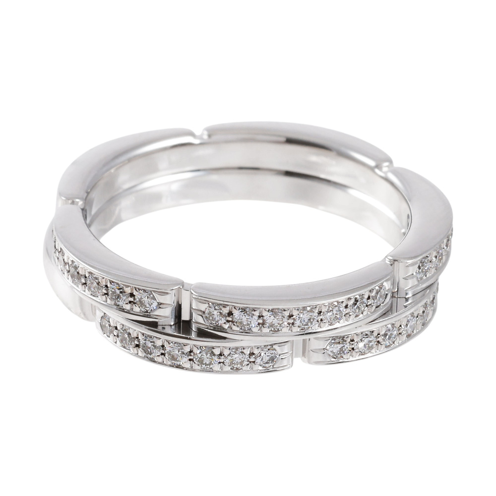 中古] カルティエ マイヨンパンテール ウェディング リング 2連 セミ