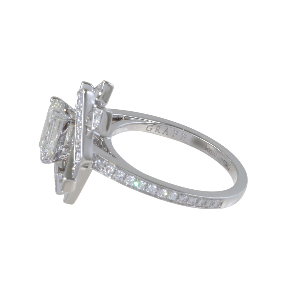イエローダイヤモンド リング 0.075ct I1-FANCY VIVID YELLOW 脇