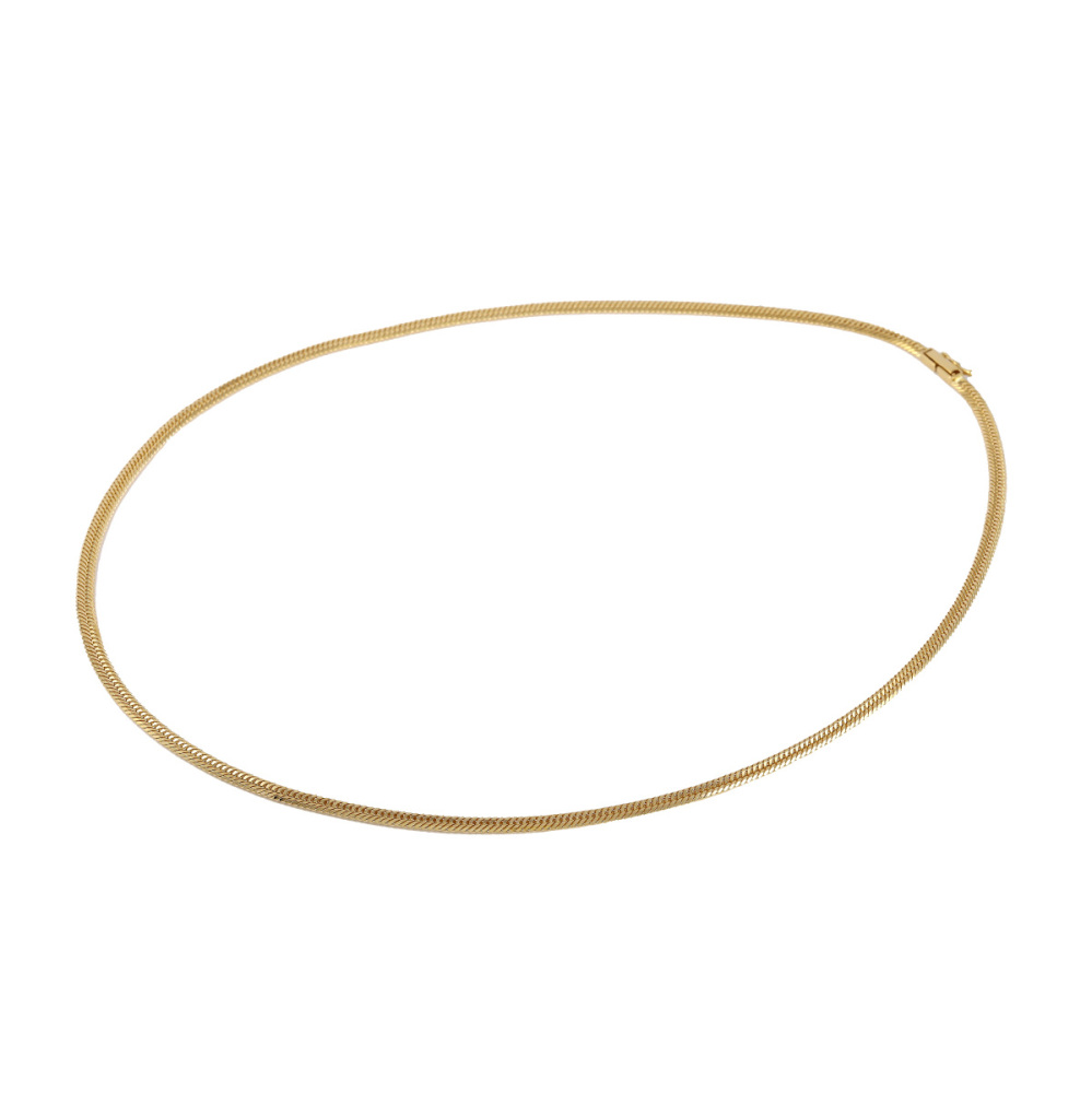 K18 Yellow Gold Kihei Necklace Triple 12-sided Approx. 50cm Approx