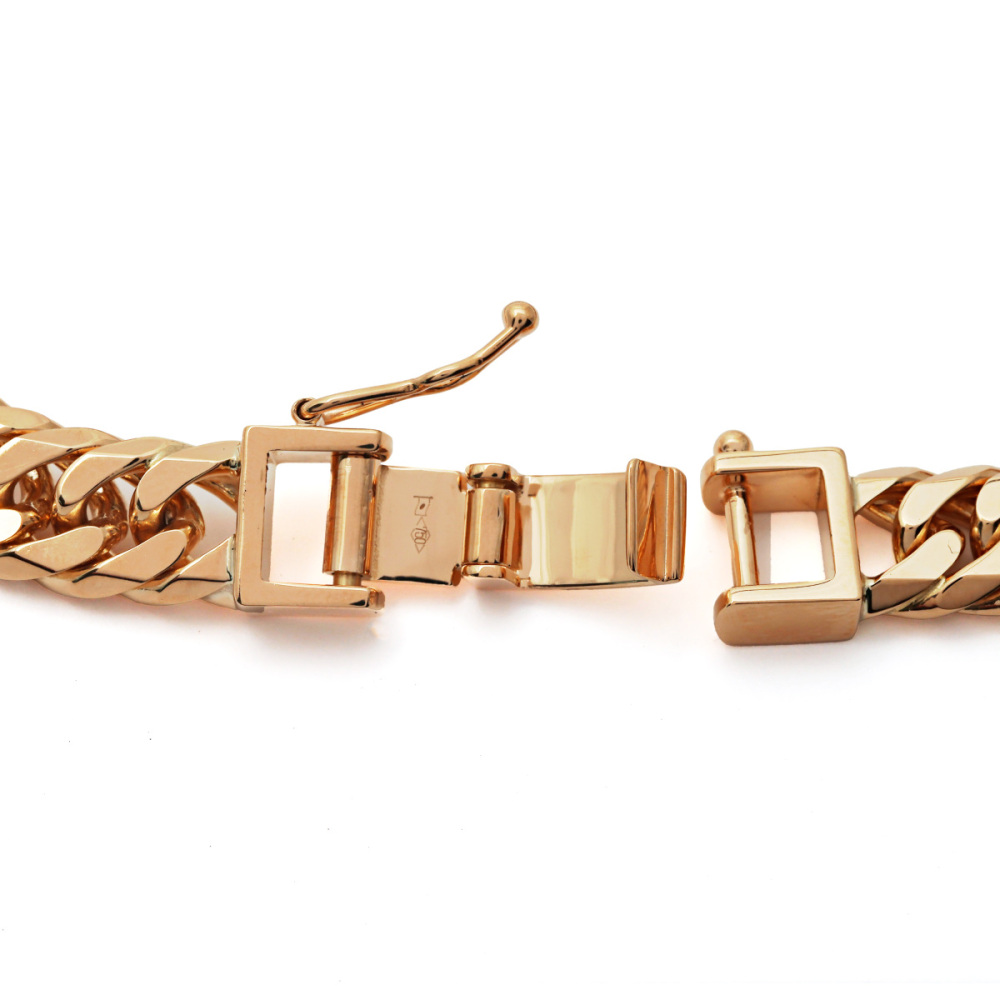 K18レディースブレスレット K18イエローゴールド 喜平 ブレスレット ダブル6面 約20cm 約50.55g