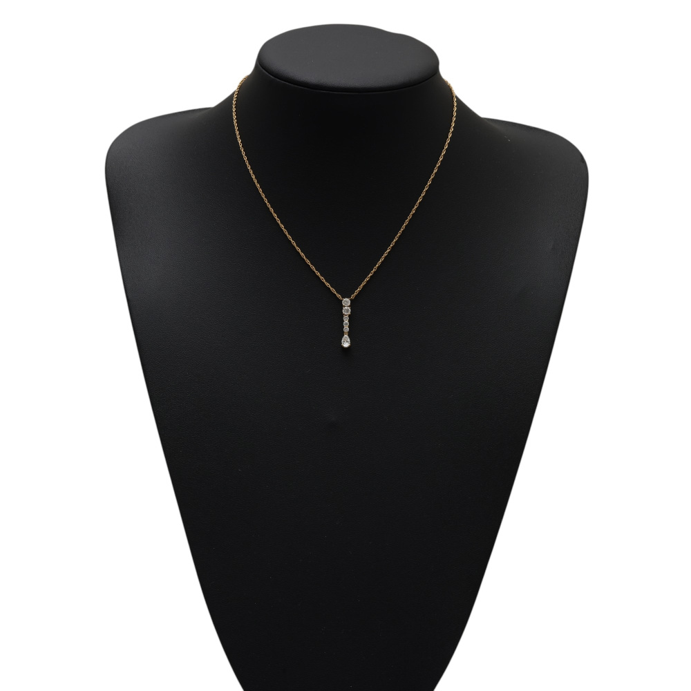 K18イエローゴールド ダイヤモンド ネックレス J406658 | ユキザキ