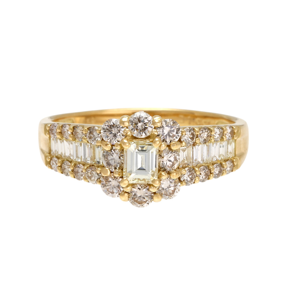 K18イエローゴールド ダイヤモンド リング J407485 | ユキザキセレクト