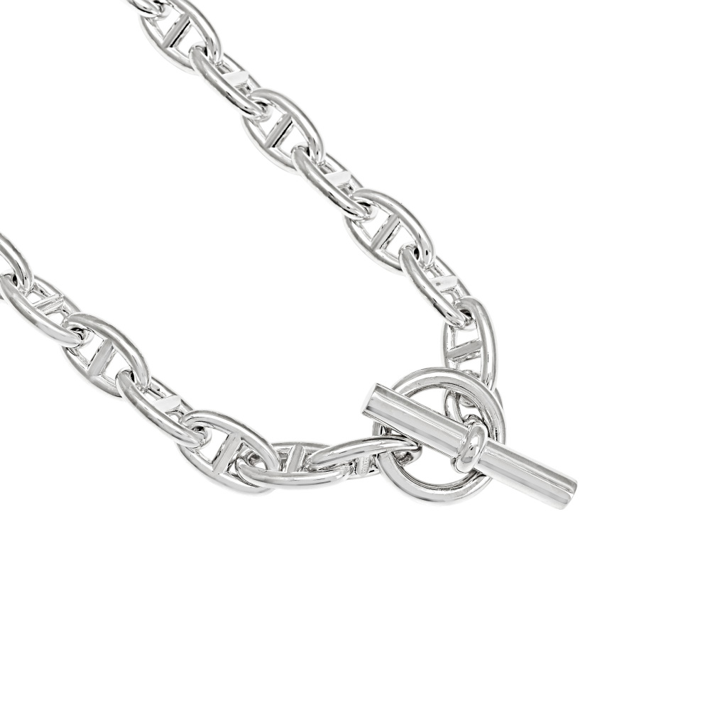 美品] エルメス シェーヌダンクル GM 29コマ H101263B ネックレス