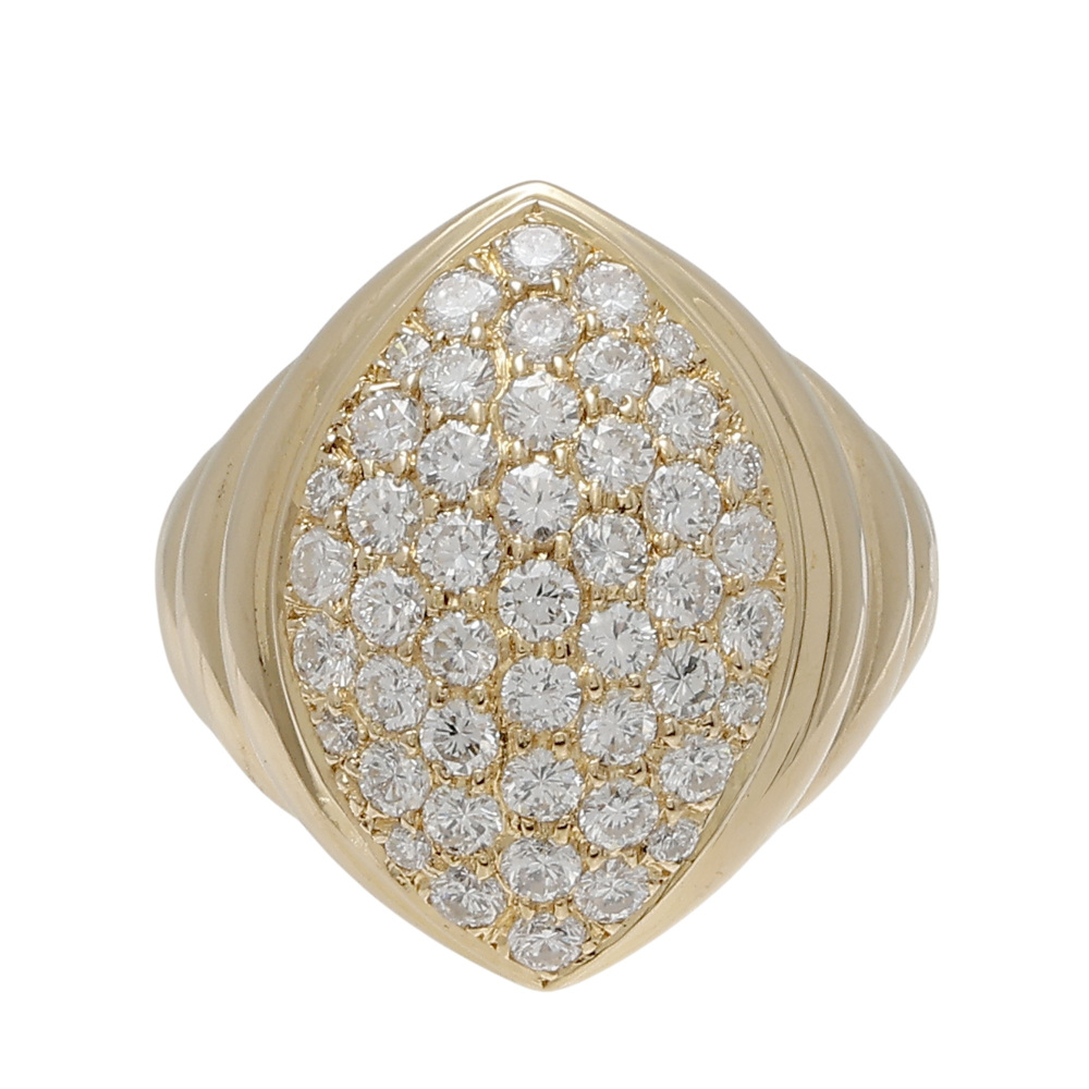 K18イエローゴールド ダイヤモンド リング J408449 | ユキザキセレクト