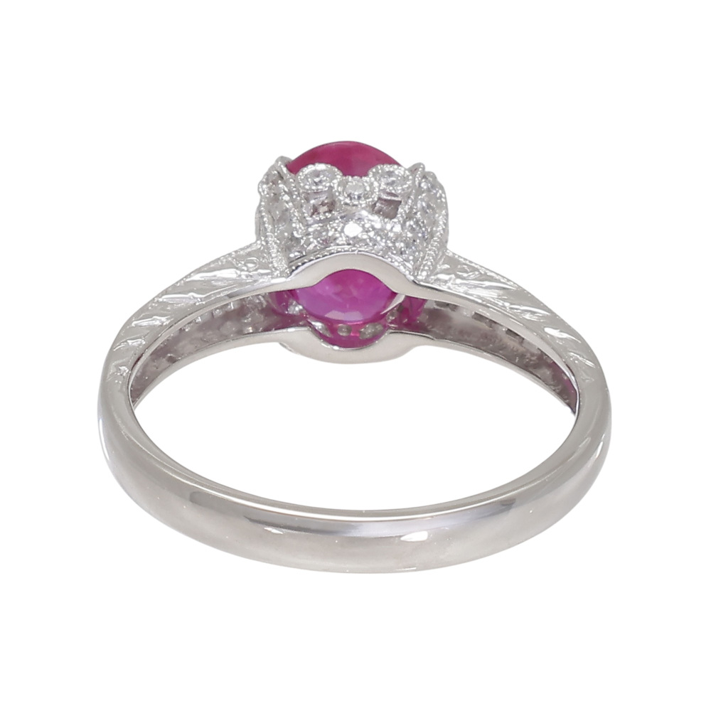 PT900 ルビー ダイヤモンド リング J409857 | ユキザキセレクトジュエリー