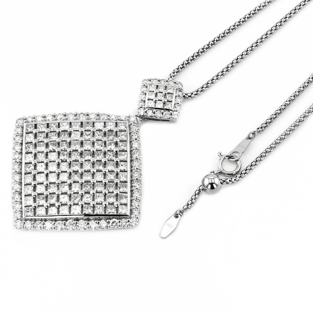 プラチナ850 プラチナ900 ダイヤモンド ネックレス J410056 | ユキザキ