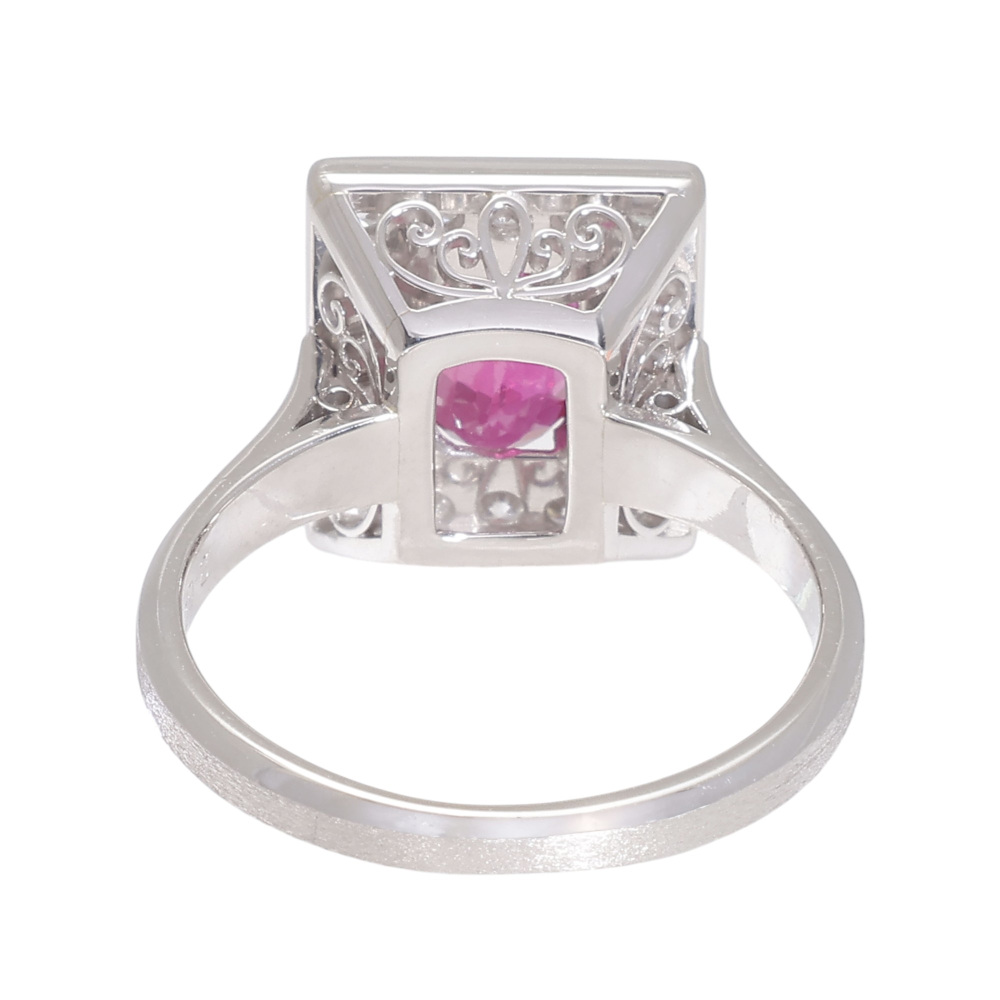 プラチナ900 ルビー ダイヤモンド リング J410181 | ユキザキセレクト