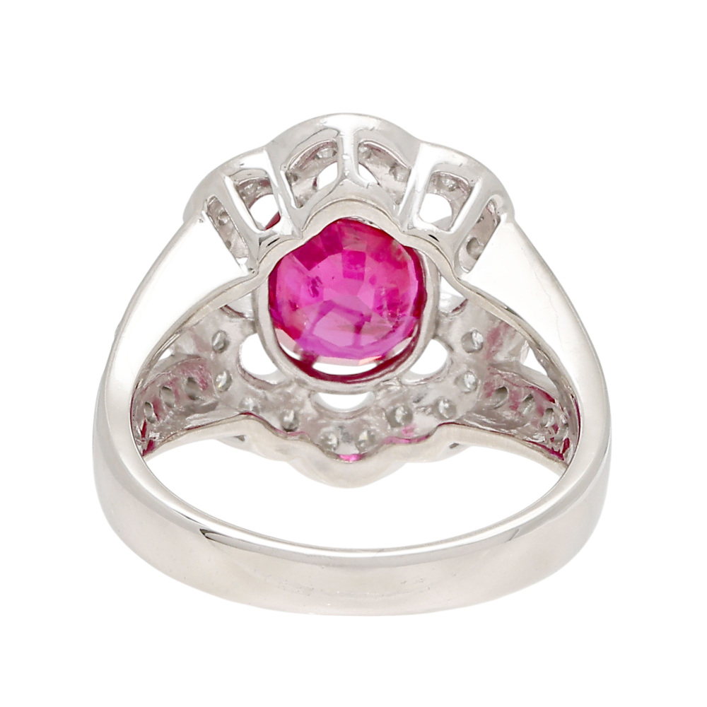 プラチナ900 ルビー ダイヤモンド リング J410227 | ユキザキセレクト