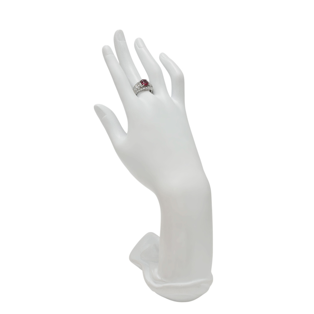 プラチナ900 ルビー ダイヤモンド リング J410231 | ユキザキセレクト