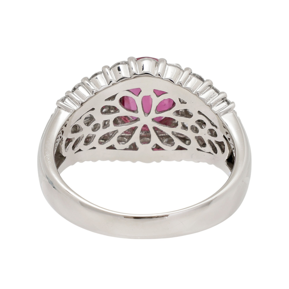 ルビー、プラチナ、ダイヤモンドリング プラチナ900 ルビー ダイヤモンド リング J410231 | ユキザキセレクト