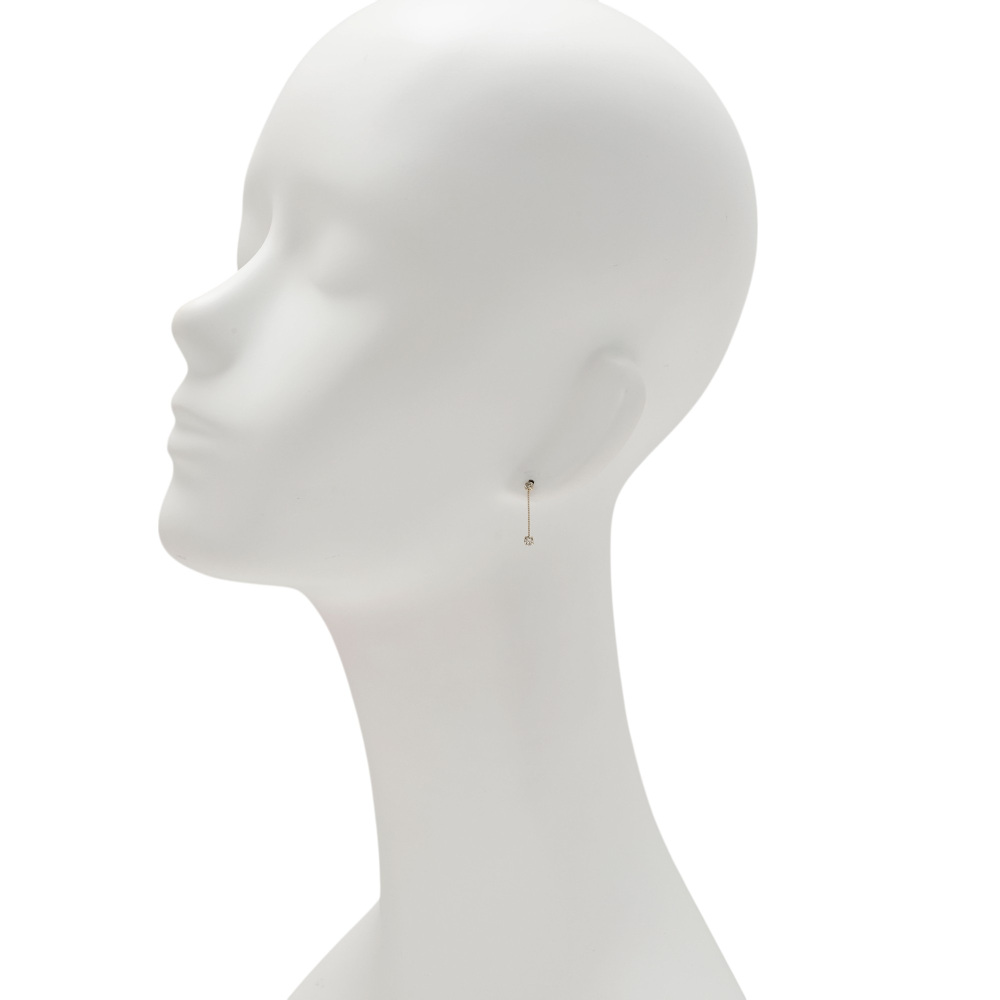 K18イエローゴールド ダイヤモンド ピアス J410717 | ユキザキセレクト