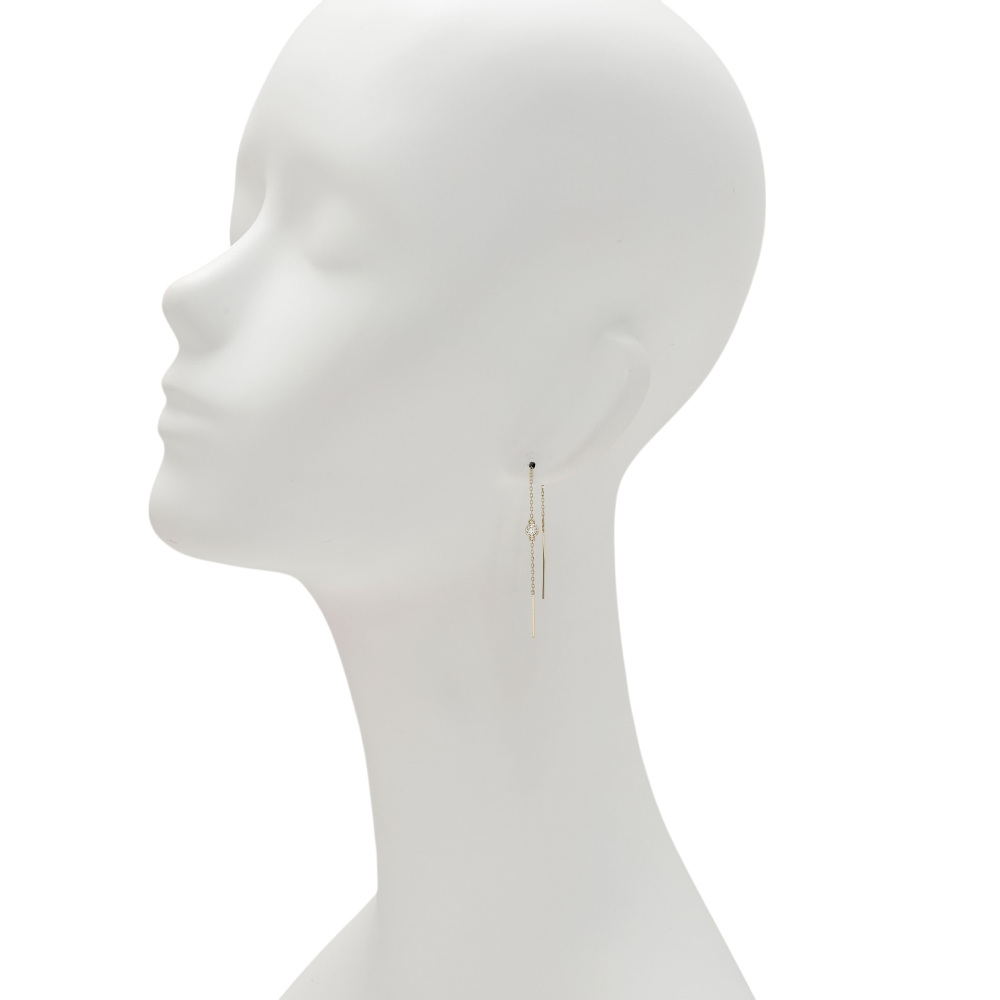 k18 ダイヤモンドピアス K18イエローゴールド ダイヤモンド ピアス J410747 | ユキザキセレクト