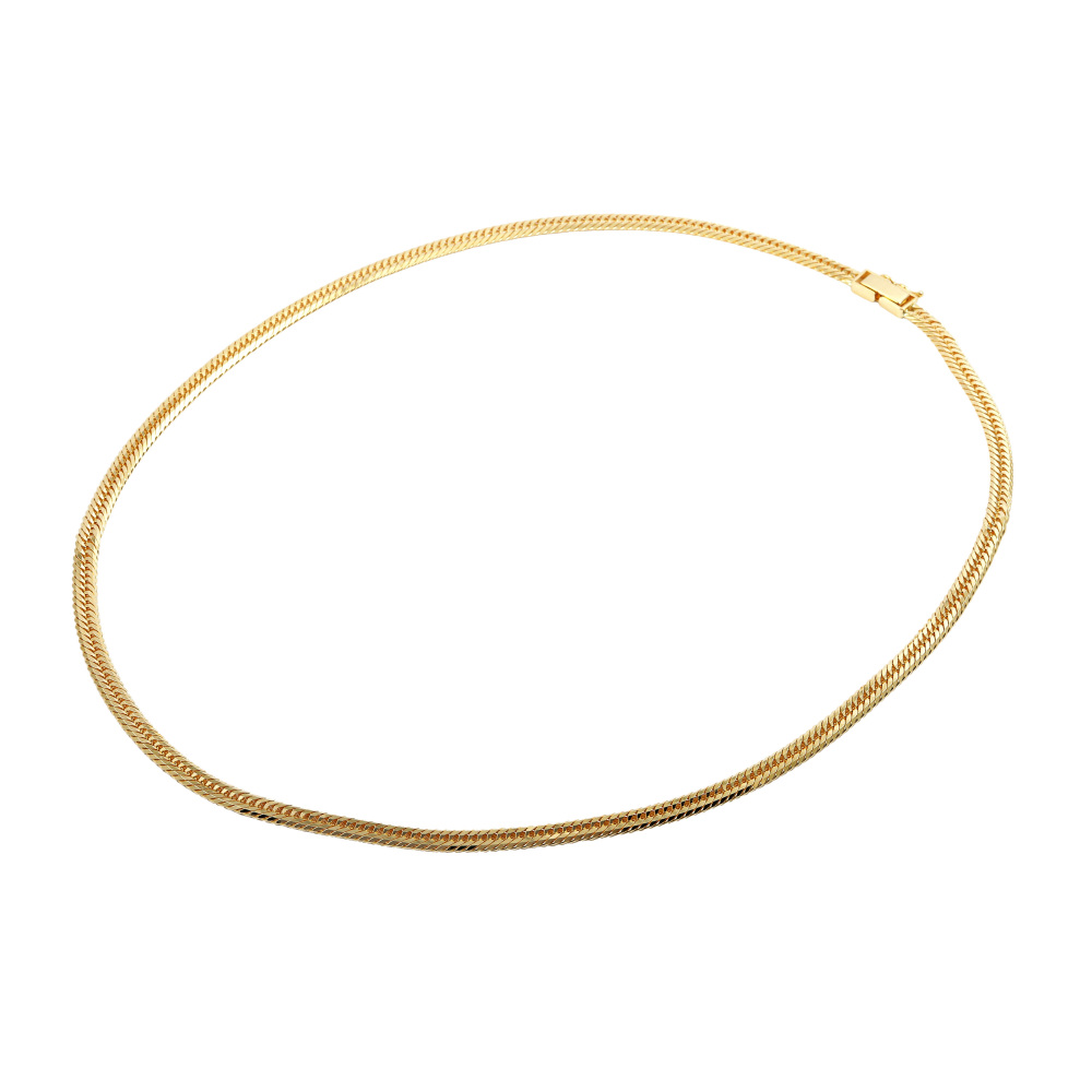 K18 Yellow Gold Kihei Necklace Triple 12-sided Approx. 50cm Approx