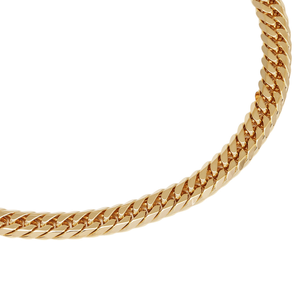 K18イエローゴールド 喜平 アンクレット ダブル6面 約24cm 約25.02g