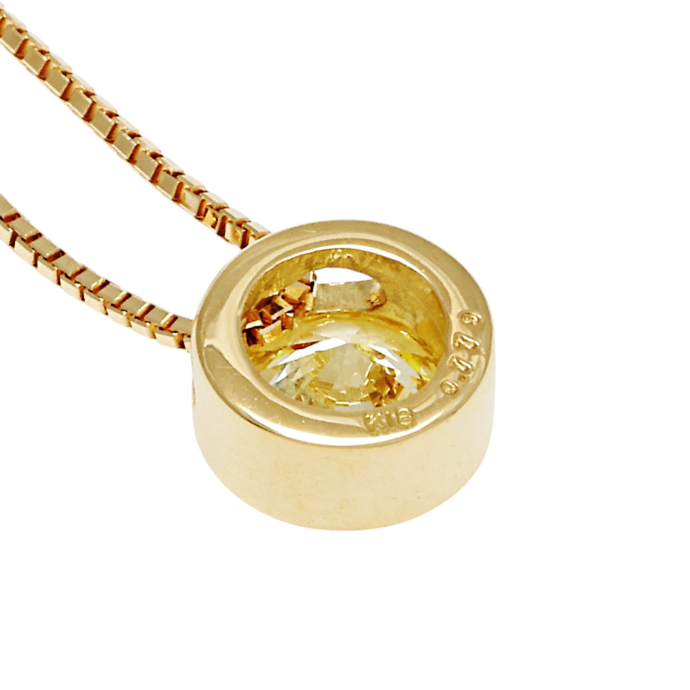 4℃ ネックレス　k18 K18イエローゴールドダイヤモンドネックレス K18イエローゴールド