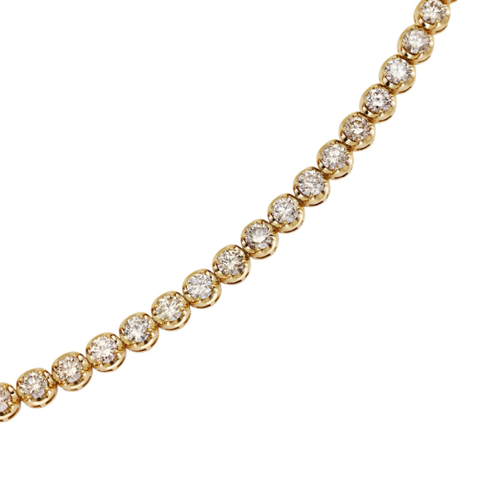 18Kワンポイントダイヤブレスレット　 ★⭐︎最終値下げ⭐︎★⭐︎クリーニング済み K18イエローゴールドダイヤモンドブレスレット(RBL576)|TSUTSUMI