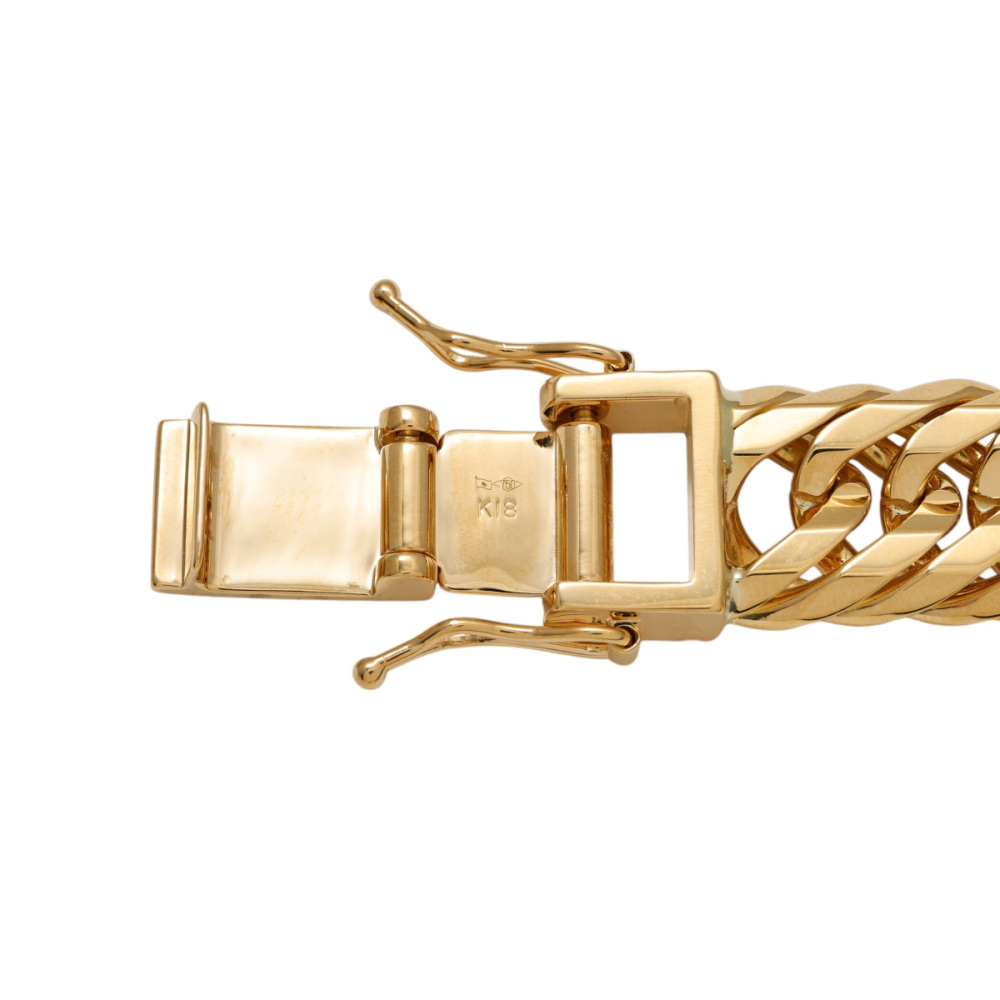 K18 Yellow Gold Kihei Necklace Triple 12-sided Approx. 50cm Approx