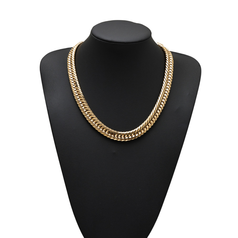 K18 Yellow Gold Kihei Necklace Triple 12-sided Approx. 50cm Approx