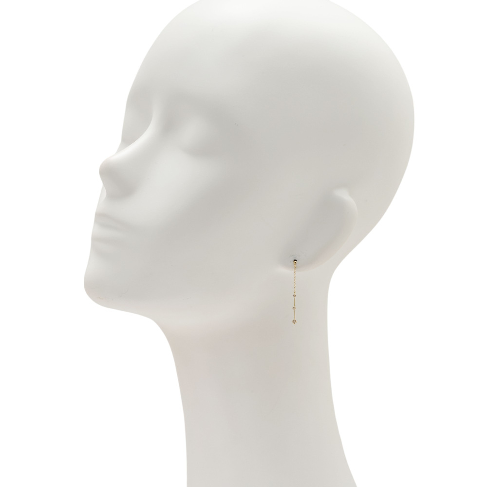 k18 ダイヤモンド ピアス K18イエローゴールド ダイヤモンド ピアス J412323 | ユキザキセレクト