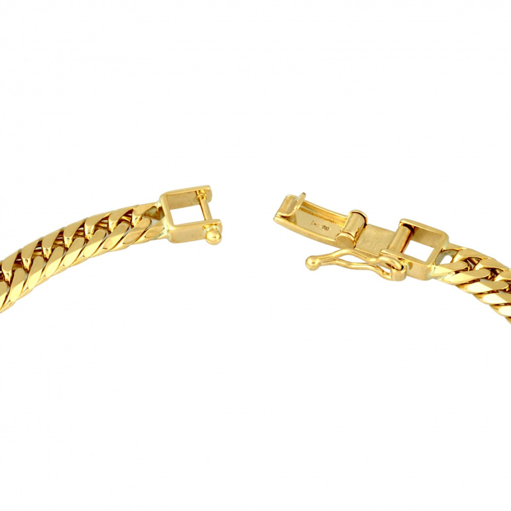 k18喜平 K18イエローゴールド 喜平 ブレスレット ダブル6面 約20cm 約10.62g