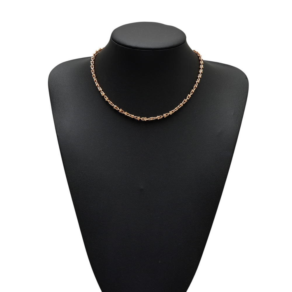 Tiffany & Co. （ティファニー）ハードウェアネックレス スモール ティファニー ハードウェア リンク ネックレス ローズゴールド