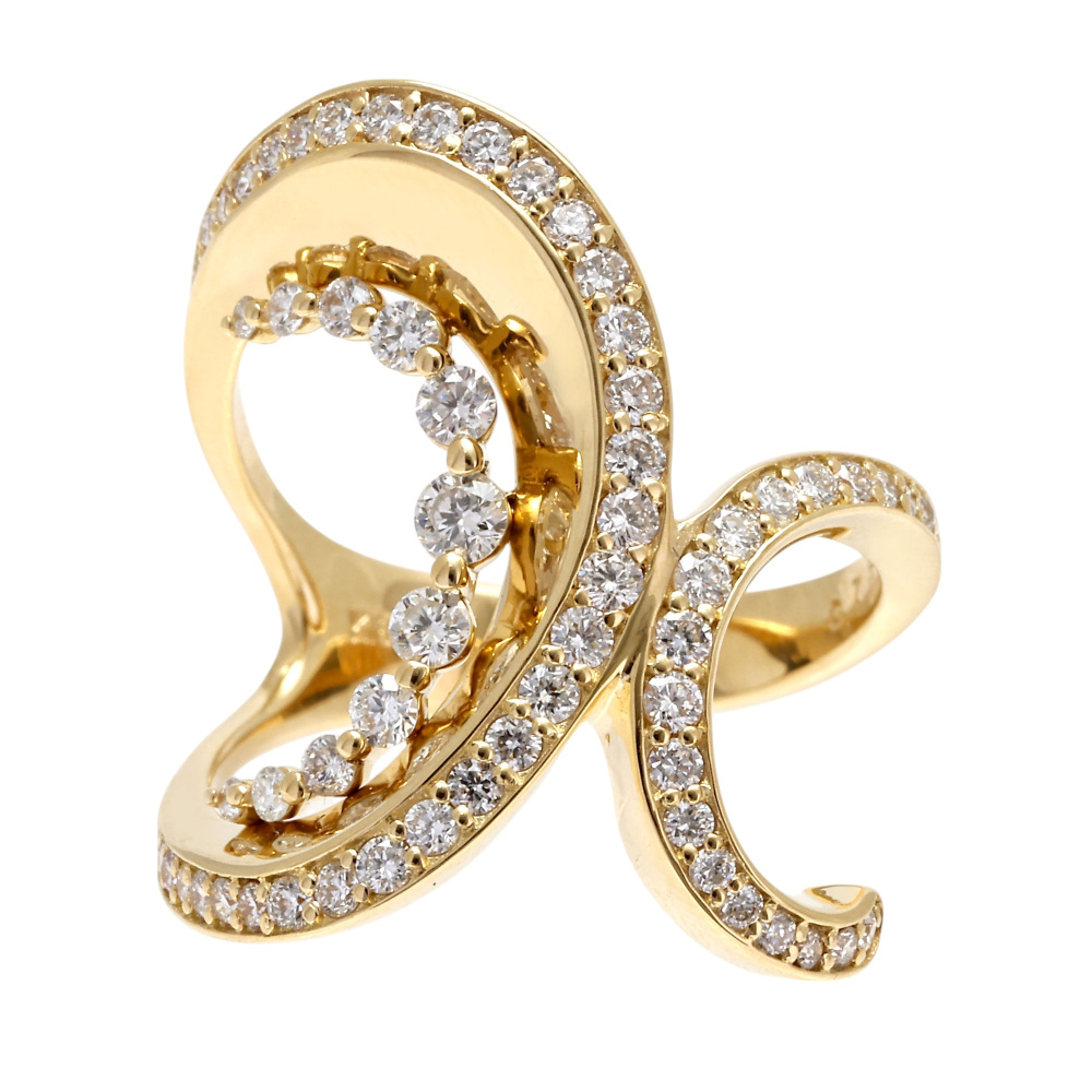 K18イエローゴールド ダイヤモンド リング J413246 | ユキザキセレクト