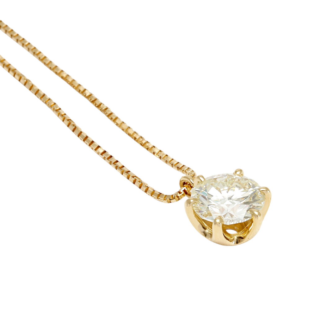 K18イエローゴールド ダイヤモンド ネックレス J413253 | ユキザキ