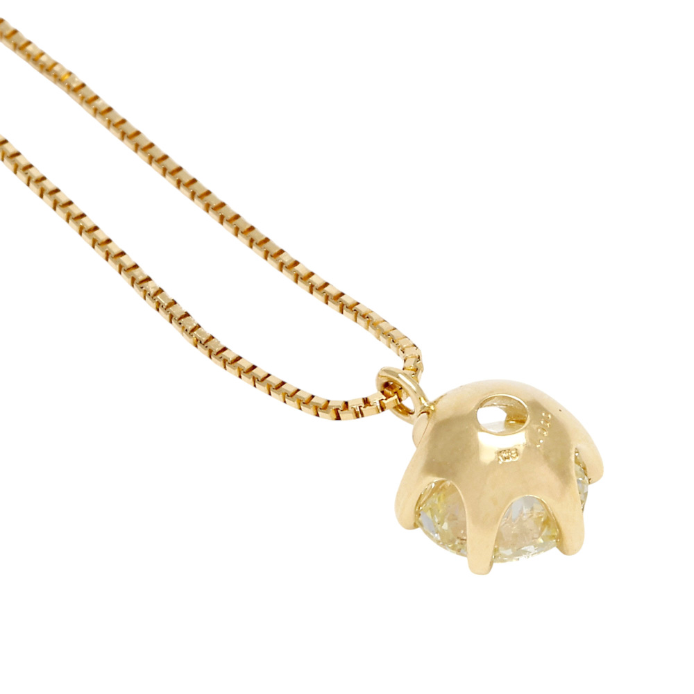 K18イエローゴールド ダイヤモンド ネックレス J413253 | ユキザキ