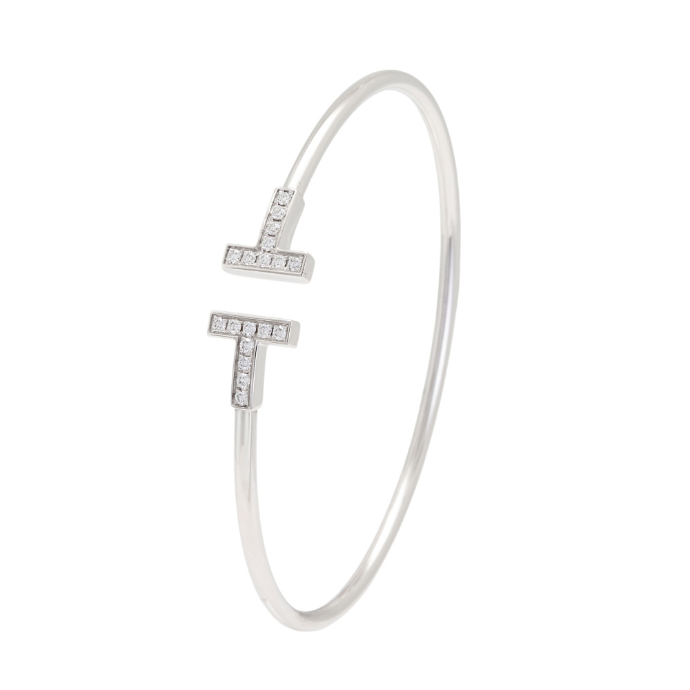 USED] Tiffany Tiffany T Wire Large 60010749 bracelet J413398