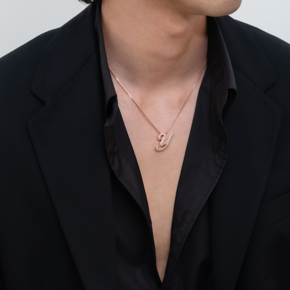 中古] ユキザキ アルファ イニシャルペンダントトップ【Y】Mサイズ