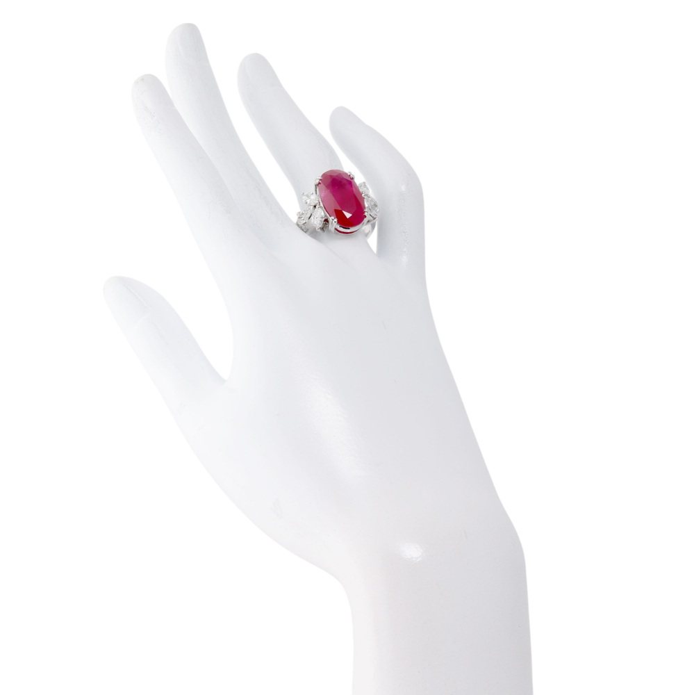 ルビーとダイヤモンドのリング　Pt.900 楽天市場】Pt900 ルビー ダイヤモンド リング【鑑別書付】指輪 ルビー