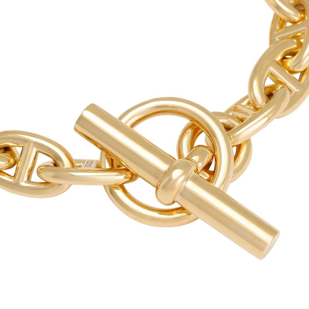 希少】 エルメス シェーヌダンクル PM ゴールド ブレスレット