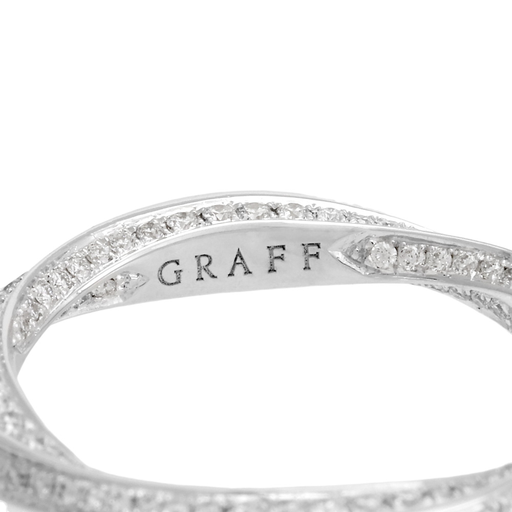 中古] グラフ スパイラル パヴェ ダイヤモンド バンド RGR558 リング