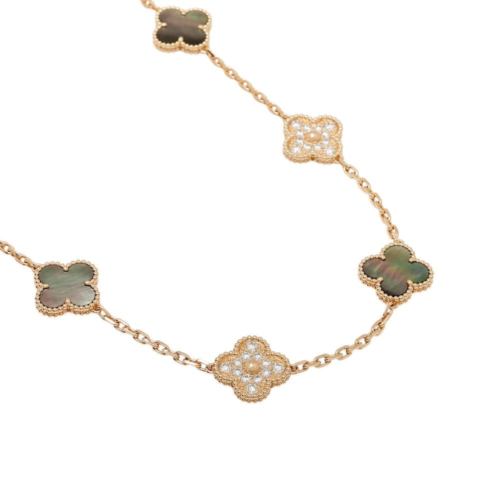 USED] Van Cleef & Arpels Vintage alhambra Long necklace 20 motifs