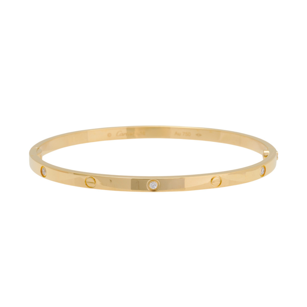 【極美品】Cartier ラブコレクション　ラブ　ゴートスキン　フューシャ 極美品】Cartier ラブコレクション ラブ ゴートスキン