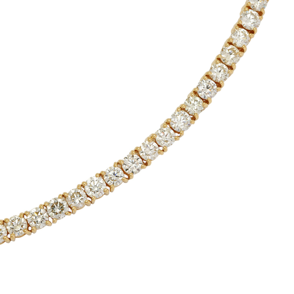 K18イエローゴールド ダイヤモンド テニス ブレスレット J416979