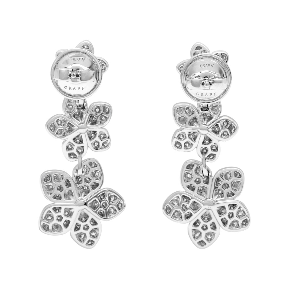 中古] グラフ ワイルドフラワー ダイヤモンド ドロップ RGE1735 ピアス