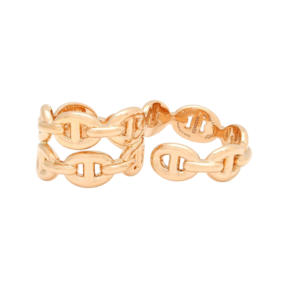 中古] エルメス シェーヌダンクル アンシェネ ダブル リング H221611B