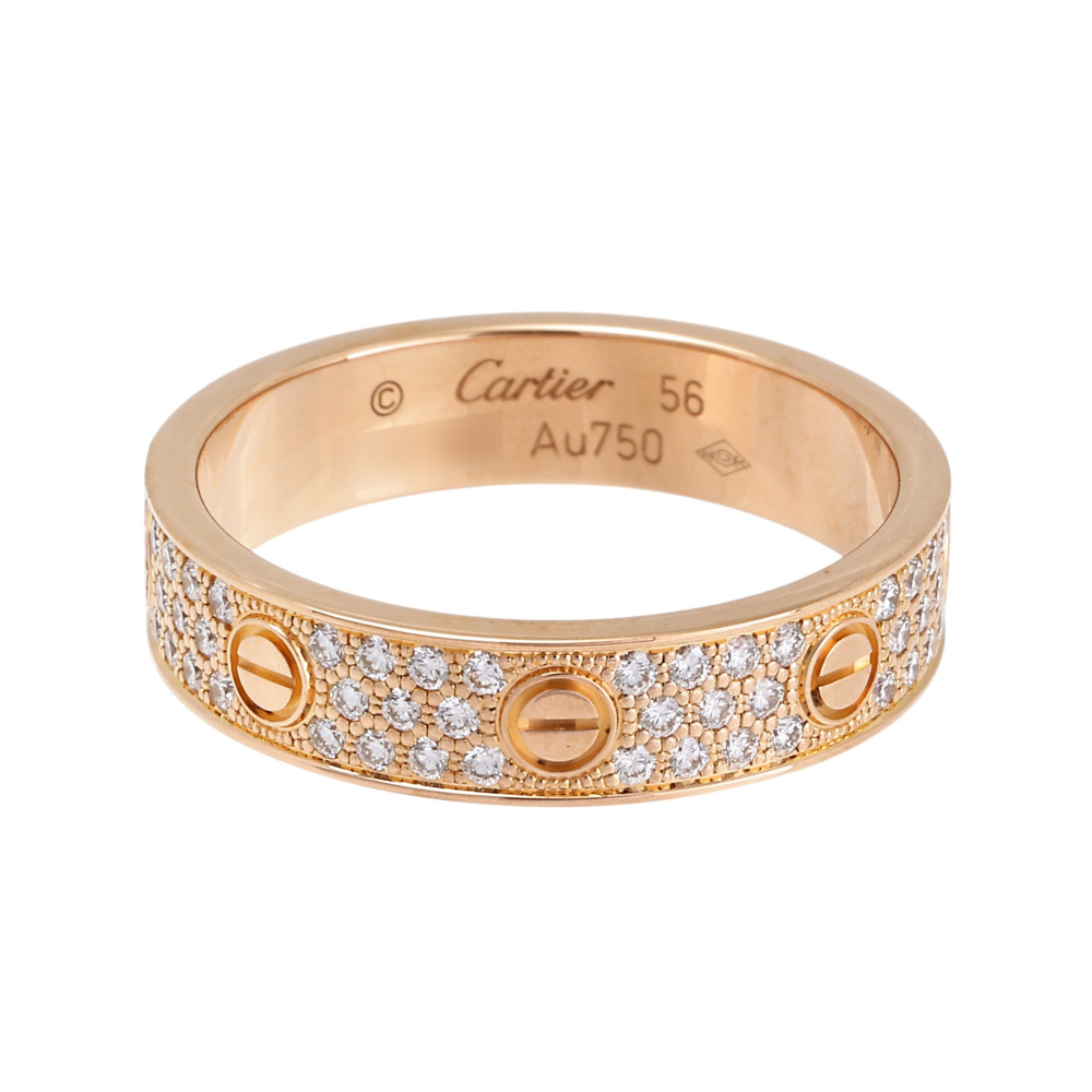 中古] カルティエ ラブ リング スモールモデル パヴェ B4085800