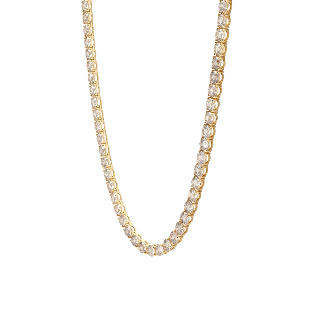 K18イエローゴールド ダイヤモンド テニス ネックレス J417774 | ユキ