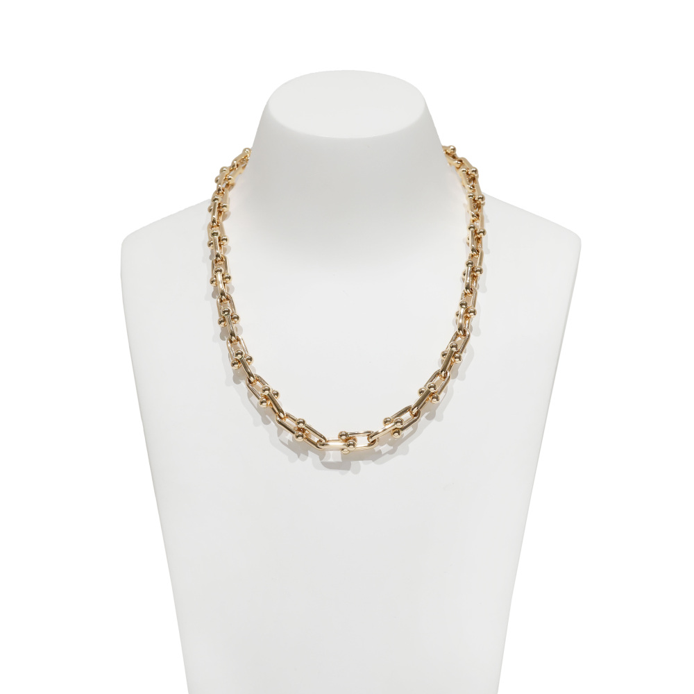 ティファニー New] Tiffany hardware medium link 70881470 necklace J417932