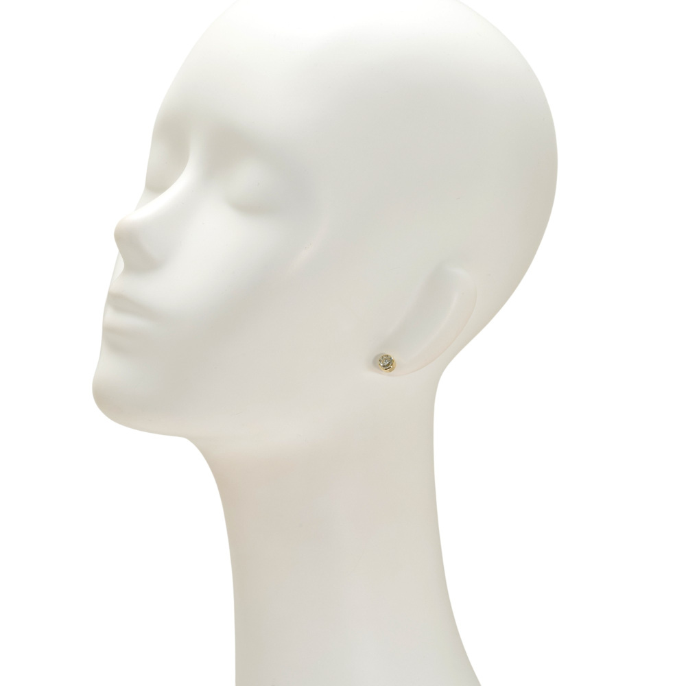 K18イエローゴールド ダイヤモンド ピアス片方 J418281 | ユキザキ