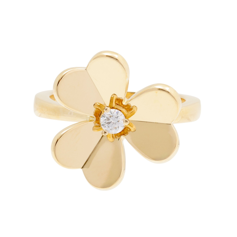 中古] ヴァンクリーフ&アーペル フリヴォル リング 1フラワー スモール